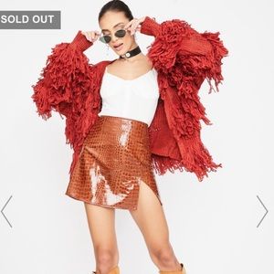 MOTEL Wet Crocadile skirt